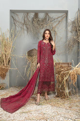 D-9985 | 3PC Semi-Stitched Arushi Collection By Tawakkal Fabrics